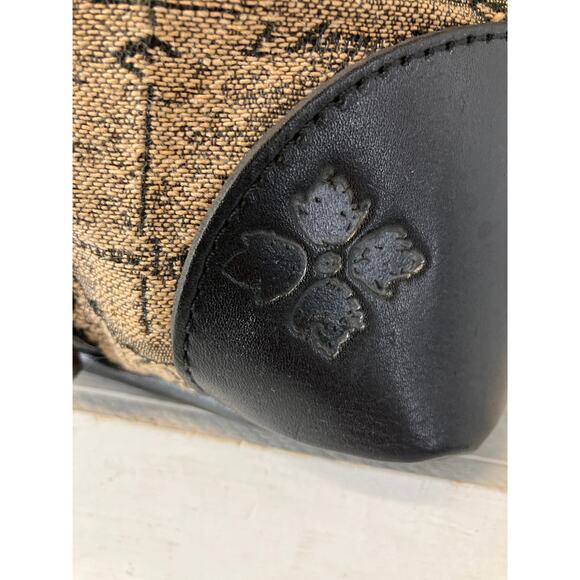 PATRICIA NASH LARGE CANVAS, LEATHER MAP PRINT SHOULDER BAG - Picture 5 of 16